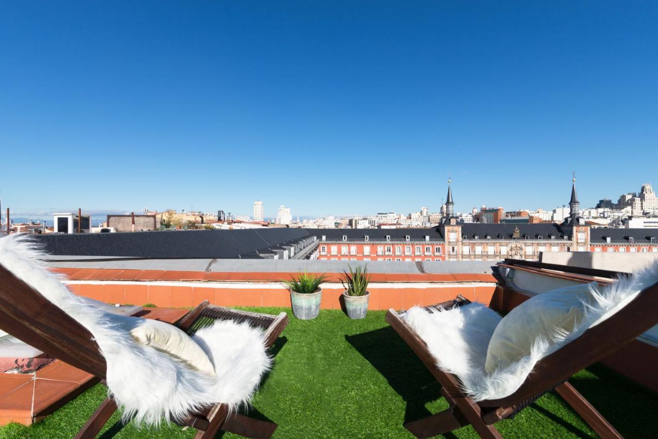Historic Penthouse Plaza Mayor In Madrid Exteriör bild