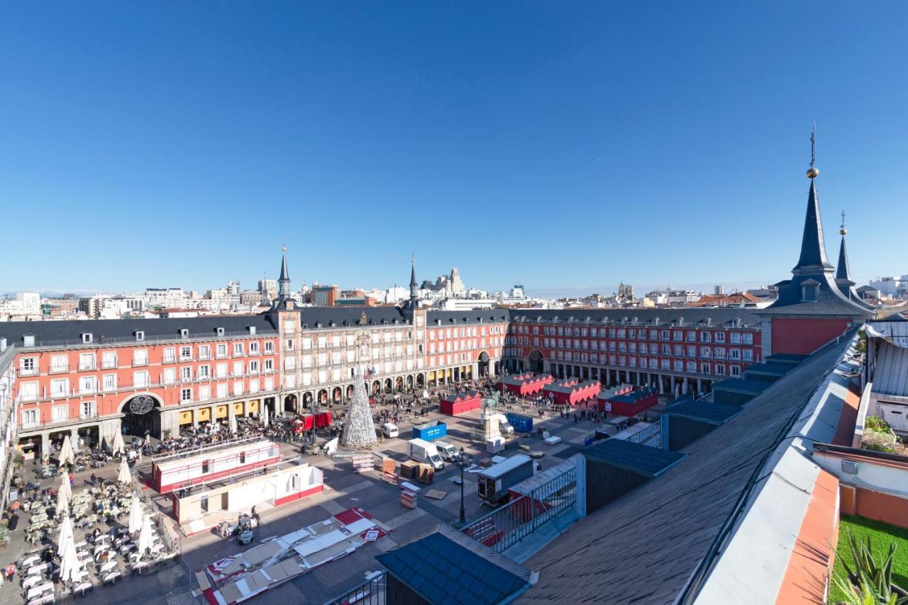 Historic Penthouse Plaza Mayor In Madrid Exteriör bild